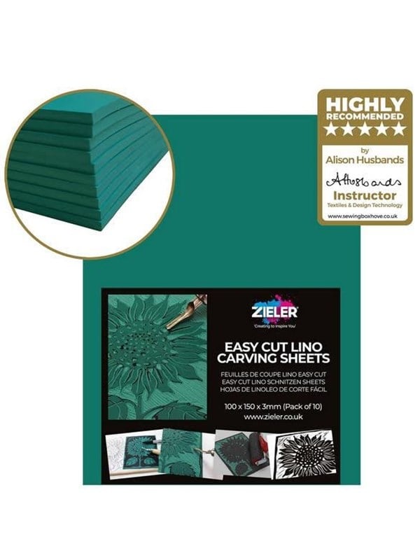 Zieler Lino Block Sheets A6 (10St) Groen
