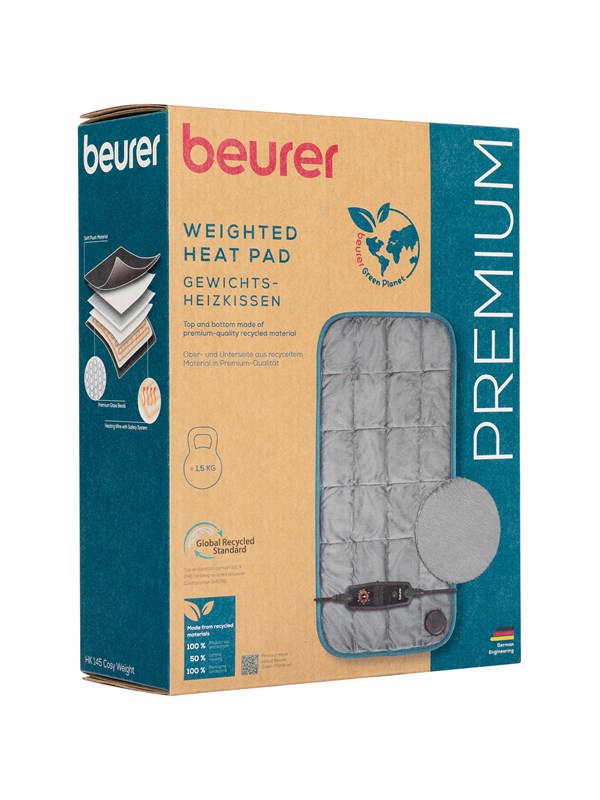 Beurer HK145 Green Planet heating pad with 1.5 kg additional weight