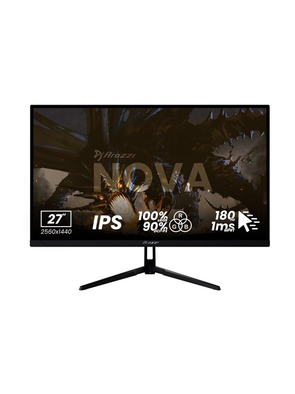 Arozzi Nova 32" Gaming Monitor - QHD IPS - 180Hz - Zwart