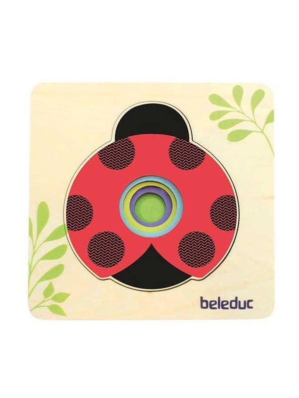 Beleduc - Wooden Layered Puzzle Ladybug Hout
