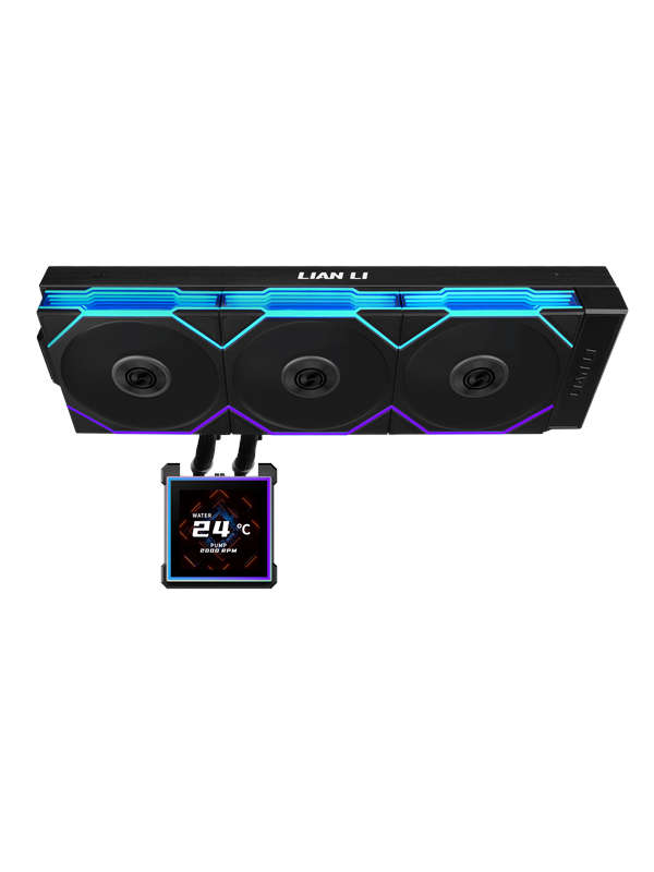 Lian Li Hydroshift II LCD-S 360TL Wireless - CPU waterkoeling - Maximaal 33 dBA