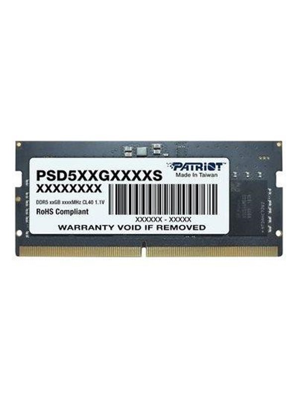 Patriot Signature Line SODIMM DDR5-5600 - 8GB - CL46 - Single Channel (1 pcs) - Zwart