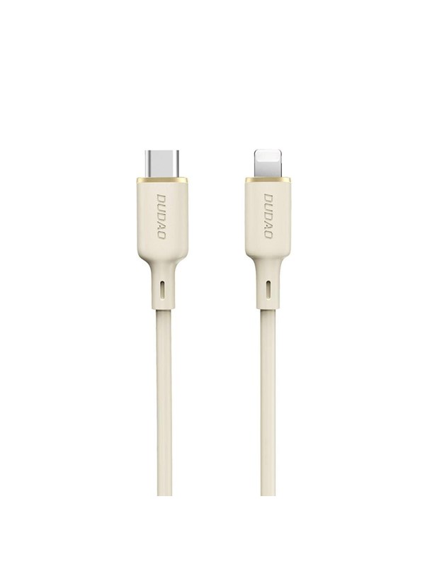 Dudao L7SCL USB-C - Lightning 30W 2m cable - beige