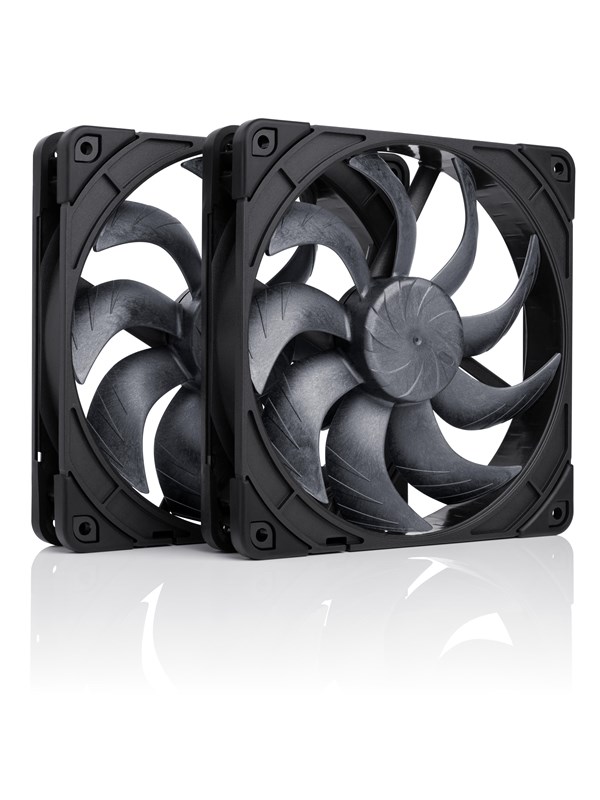 Noctua NF-A14x25 G2 PWM Sx2-PP chromax.black - Case ventilator - 140mm - Black