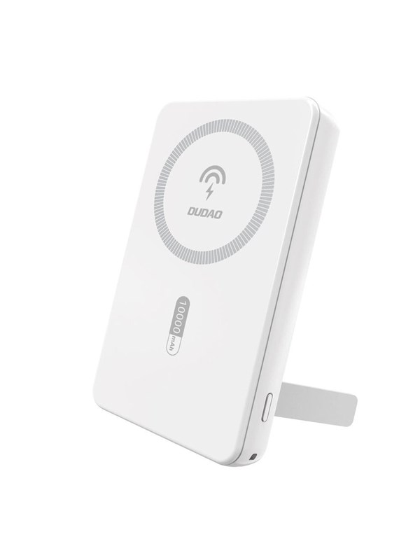 Dudao Powerbank K14S+ 10000mAh 20W USB-A / USB-C / MagSafe with stand - white - 10000 mAh