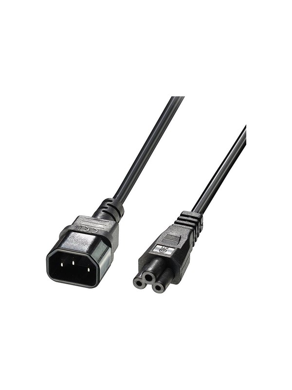 Lindy - power extension cable - IEC 60320 C5 to IEC 60320 C14 - 1 m