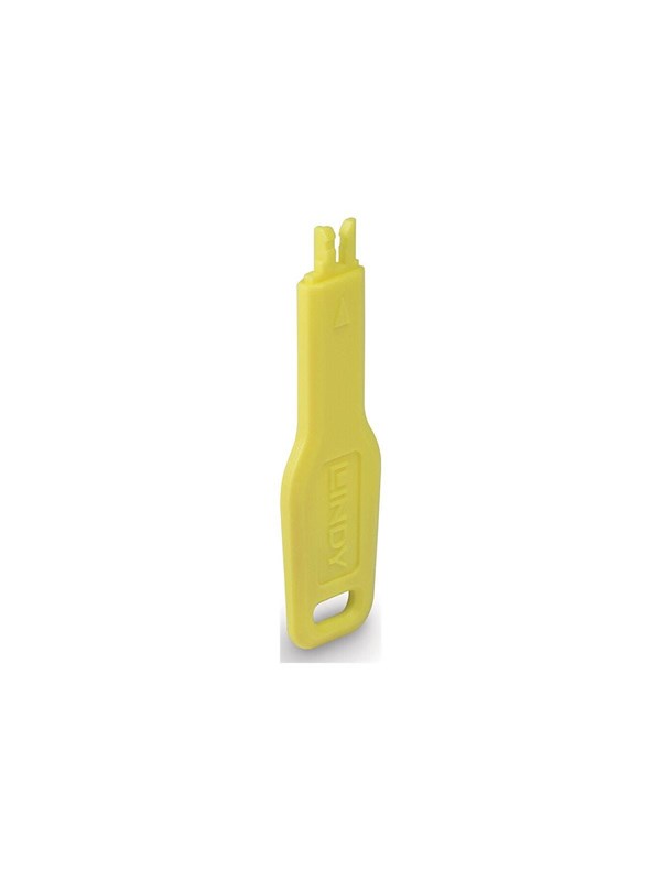 Lindy LAN port blocker key - yellow