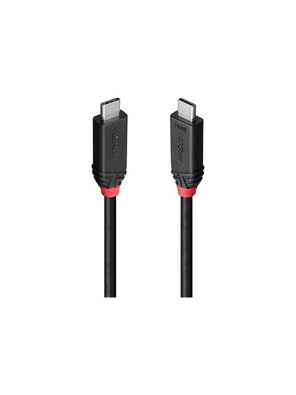Lindy Black Line - USB-C cable - 24 pin USB-C to 24 pin USB-C - 2 m