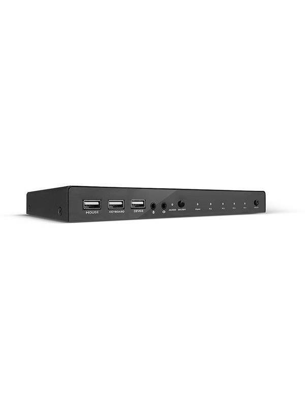 Lindy 4-Port HDMI 4K60 USB 2.0 & Audio KVM Switch