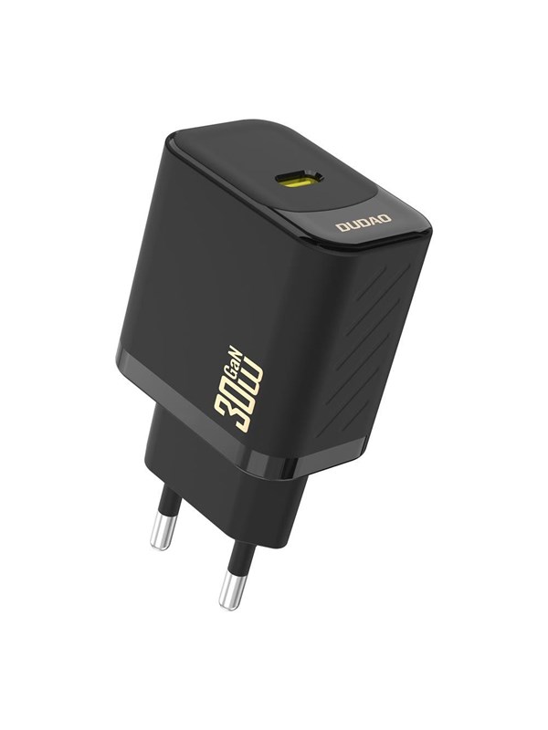 Dudao A27P 30W PD GaN USB-C Wall Charger - Black