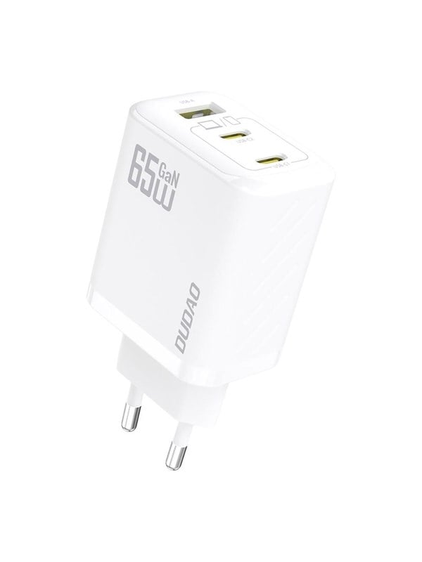 Dudao A29 65W GaN Wall Charger 2 x USB-C + 1 x USB-A - White
