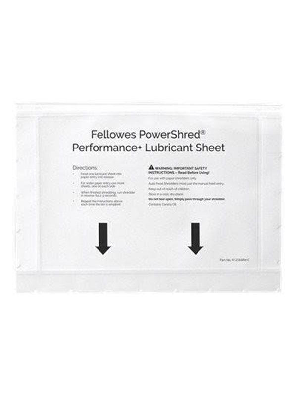 Ölblätter für Aktenvernichter Fellowes Powershred Performance+ 10 Blatt