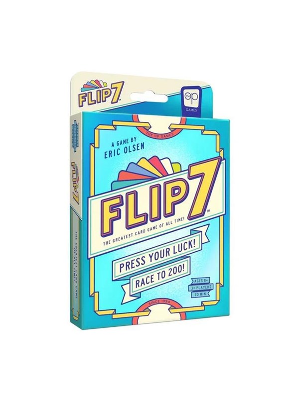 Flip 7 Kaartspel - Compact Familiespel - Mix van Geluk en Strategie - Partyspel - Snel en Makkelijk te Leren - Engels