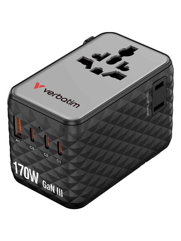 Verbatim Adapter Eu Vk Vs Voor Magsafe 2Xusb-A 3Xusb-C 170W Pd Snel