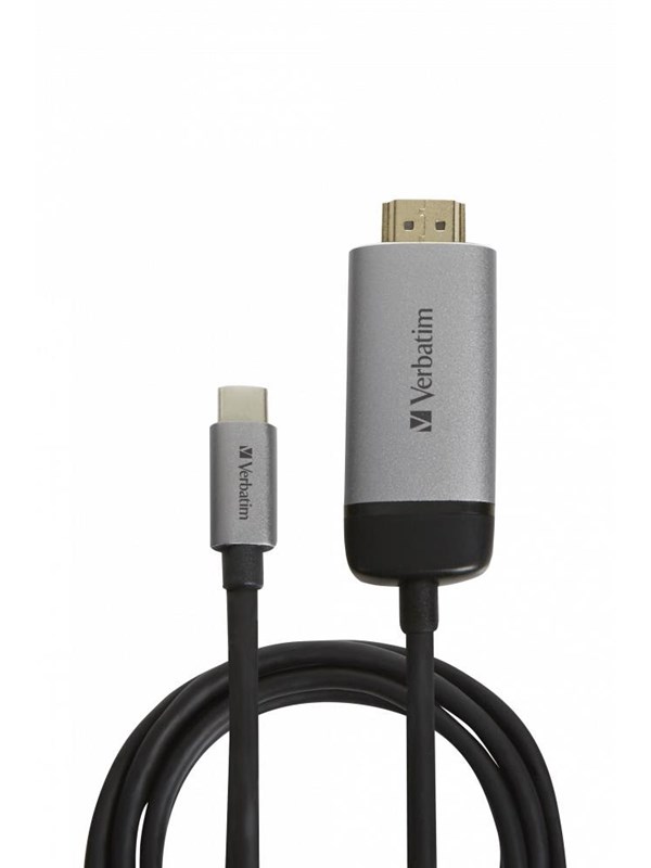Verbatim USB-C Adapterkabel [1x USB-C stekker - 1x HDMI-stekker] 49144 1.50 m 4K UHD
