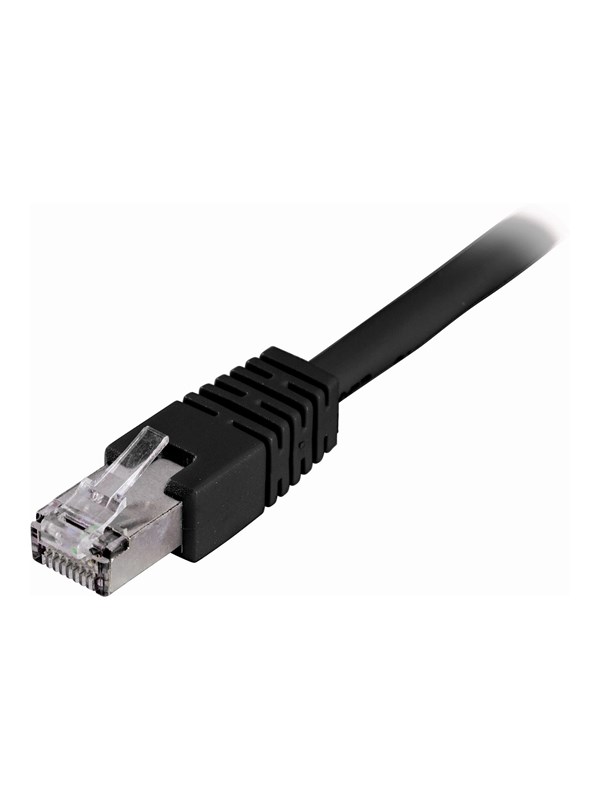 Deltaco STP-635S - patch cable - 35 m - black - Zwart - 35m