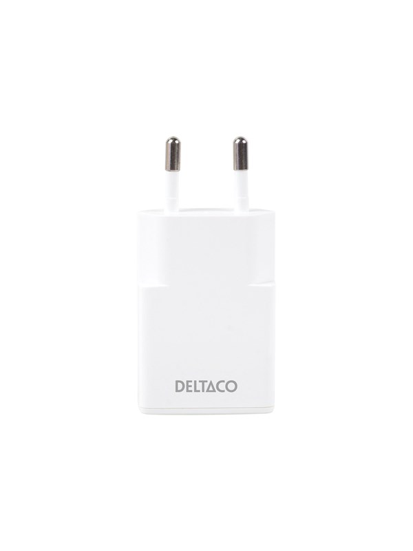 Deltaco Slim USB-C Wall Charger 30 W | 1x USB-C | PPS | Samsung SFC | White