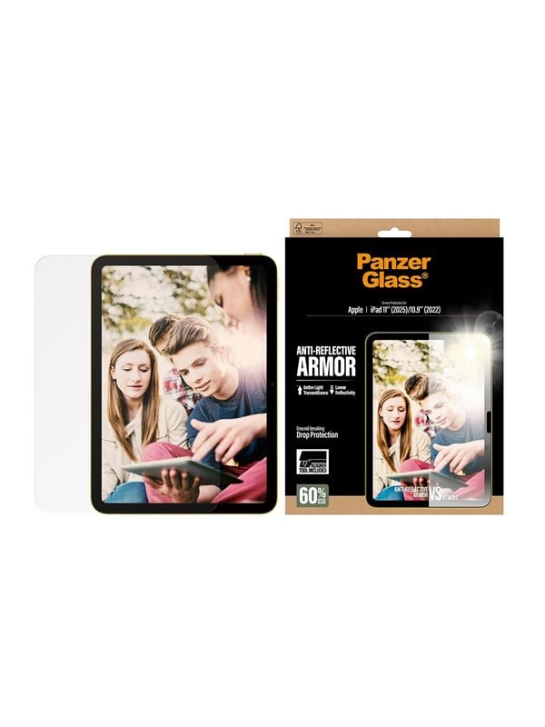 PanzerGlass Anti-Reflective Armor Screen Protector iPad 11" (2025) | 10.9" (2022) | Ultra-Wide Fit w. Fastfit tool
