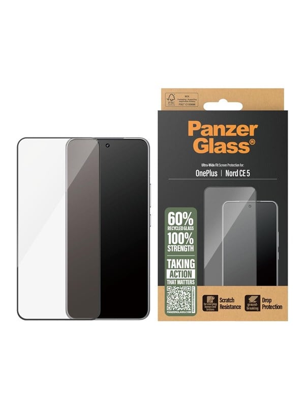 PanzerGlass Screen Protector OnePlus Nord CE 5 | Ultra-Wide Fit