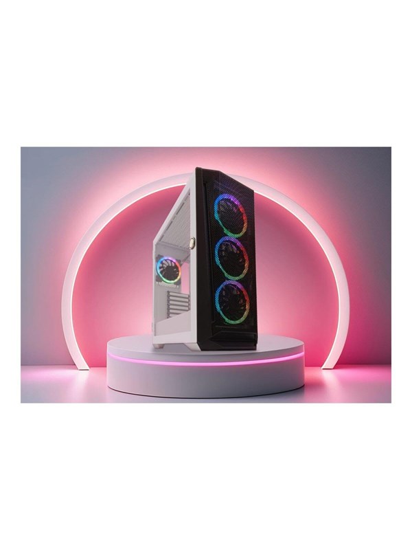 LC Power Gaming 805BW - Case - Tower - Wit