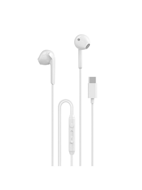 Dudao X3C In-Ear Wired USB-C Headphones 1.2m - White