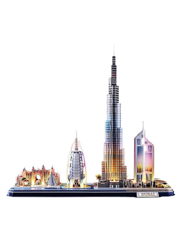 Cubic Fun 3D Puzzle City Line Dubai with LED Lighting 3D Puzzels