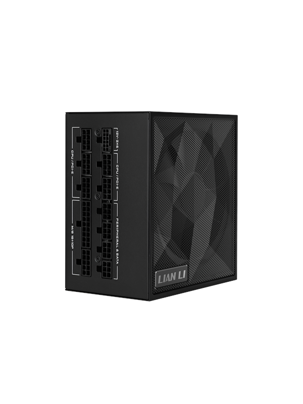 Lian Li SX 1200W Voeding - 1200 Watt - 120 mm - ATX 3.1 - 80 Plus 80 PLUS Platinum