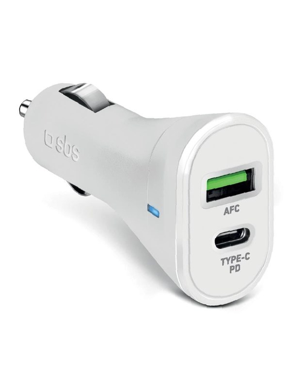 SBS 20W Car Charger - White