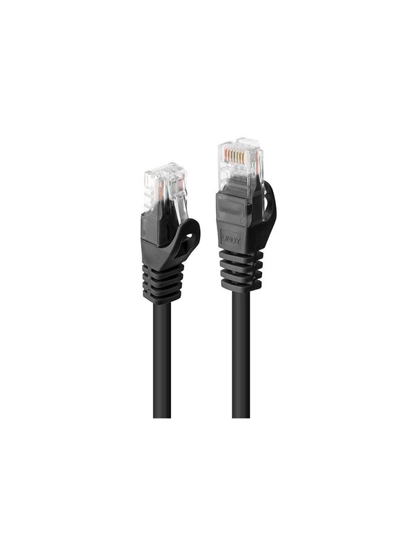 Lindy Basic patch cable - 3 m - black - Zwart - 3m