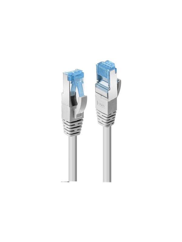 LINDY 47636 RJ45 USB-kabel CAT 6A S/FTP 7.50 m Grijs 1 stuk(s)