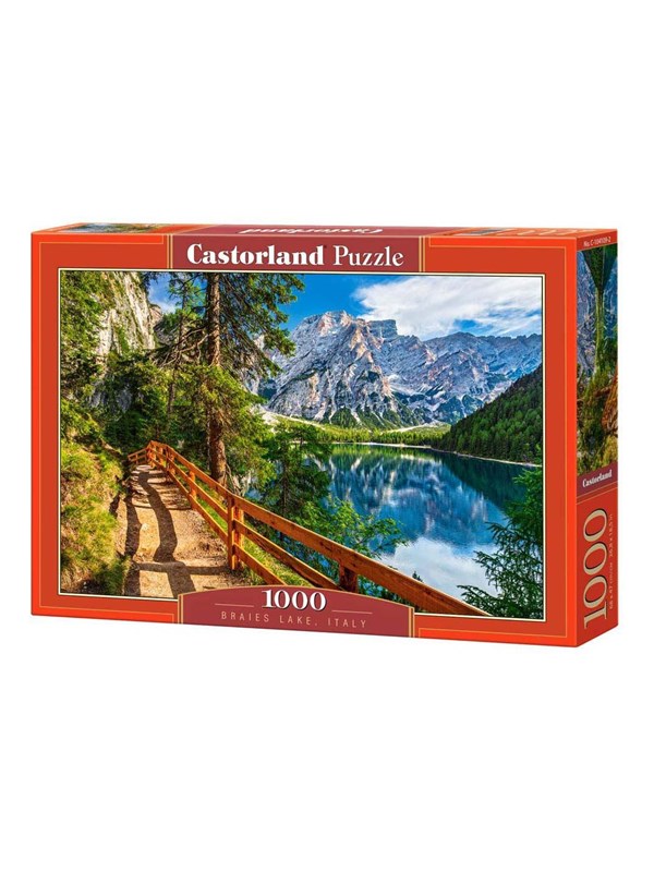 Castorland Braies Lake, Italy – Puzzel – 1.000 stukjes – Satijnen afwerking – Perfecte pasvorm – Europese kwaliteit