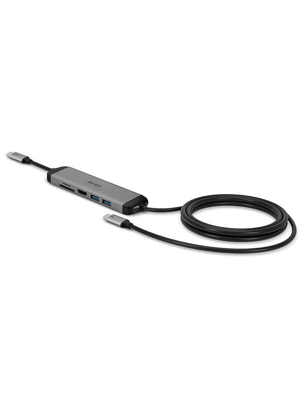 Lindy USB 3.2 Type C Laptop Micro Dock with 1.4m USB PD Charging Cable