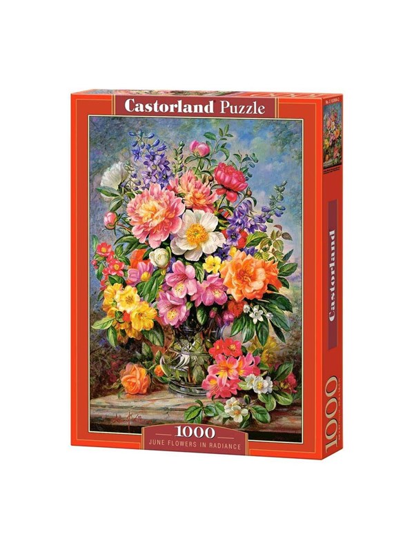Castorland June Flowers in Radiance – Puzzel – 1.000 stukjes – Satijnen afwerking – Perfecte pasvorm – Europese kwaliteit