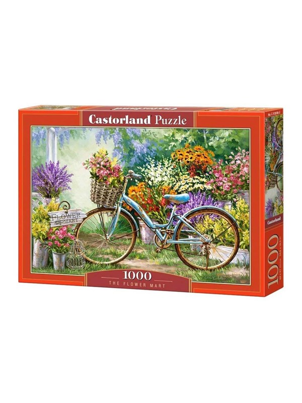 Castorland The Flower Mart – Puzzel – 1.000 stukjes – Satijnen afwerking – Perfecte pasvorm – Europese kwaliteit