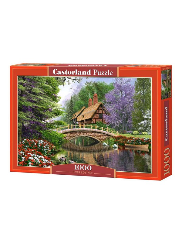 Castorland River Cottage – Puzzel – 1.000 stukjes – Satijnen afwerking – Perfecte pasvorm – Europese kwaliteit