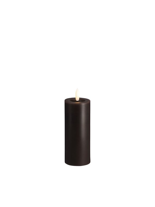 Moods & More LED pillar candle - Melted Charcoal - 49x125 mm