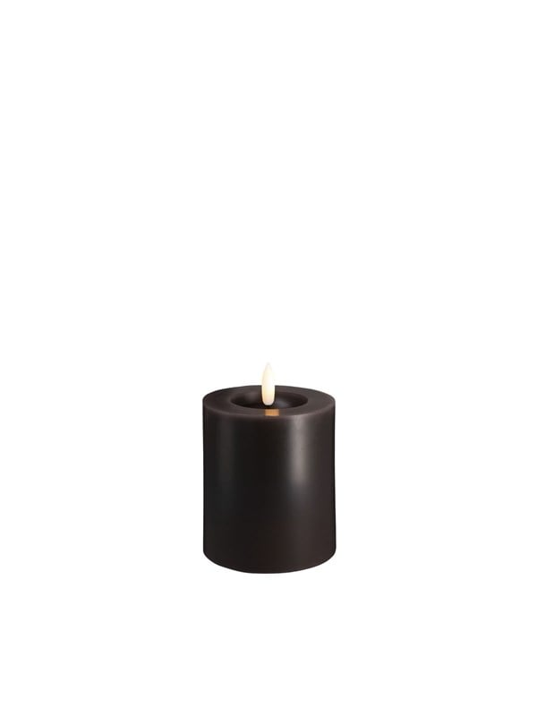 Moods & More LED pillar candle - Melted Charcoal 74x100 mm