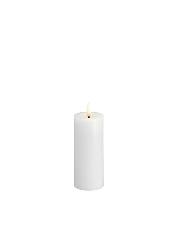 Moods & More LED pillar candle - Melted Classic white - 49x125 mm