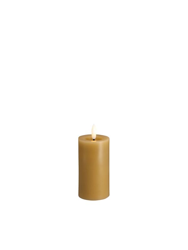 Moods & More LED pillar candle - Melted Honey mustard - 49x100 mm