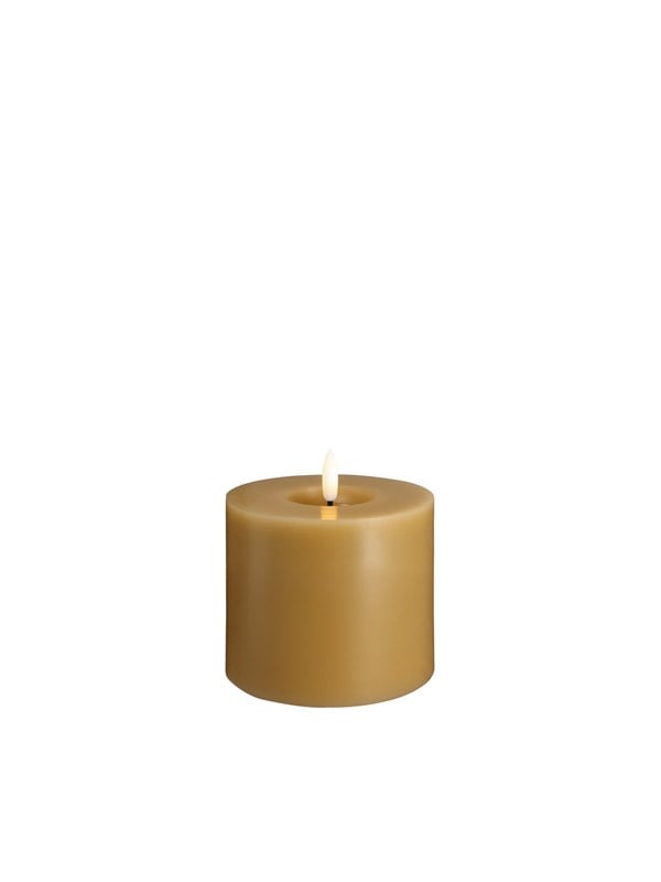 Moods & More LED pillar candle - Melted Honey mustard - 99x100 mm