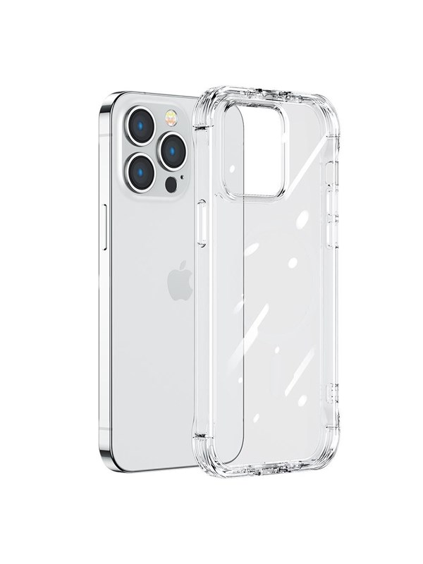 Joyroom Defender Series Case Cover for iPhone 14 Plus Armored Hook Cover Stand Clear (JR-14H3)