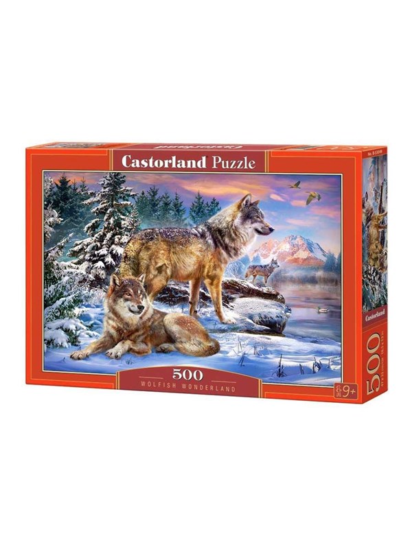 Castorland Wolfish Wonderland – Puzzel – 500 stukjes – Satijnen afwerking – Perfecte pasvorm – Europese kwaliteit