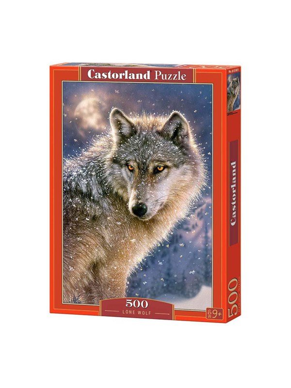 Castorland Lone Wolf – Puzzel – 500 stukjes – Satijnen afwerking – Perfecte pasvorm – Europese kwaliteit