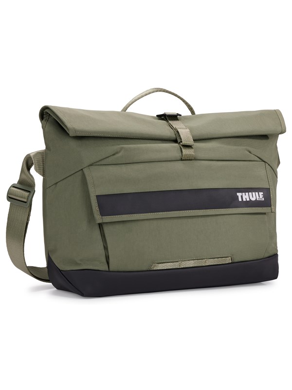 THULE Schoudertas Laptoptas met laptopvak Paramount Crossbody Bag 14L Soft Green Olijfgroen