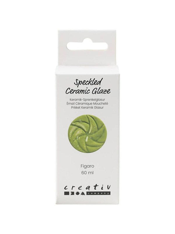 Creativ Company - Speckled Ceramic Glaze 999-1060 C Opaque Figaro - 60ml
