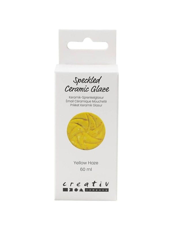 Creativ Company - Speckled Ceramic Glaze 999-1060 C Opaque Yellow Haze - 60ml