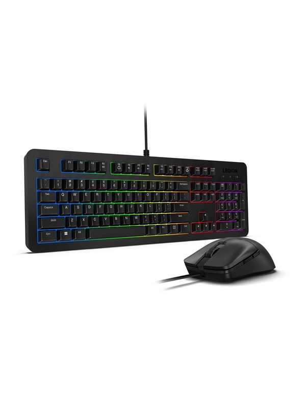 Lenovo Legion KM310 RGB Gaming Combo Keyboard and Mouse - Gaming toetsenbord - Engels (US international) - Zwart