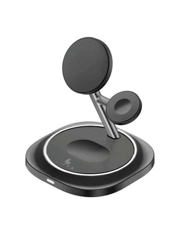 Lippa 3-in-1 Wireless Charger Stand 15W Black