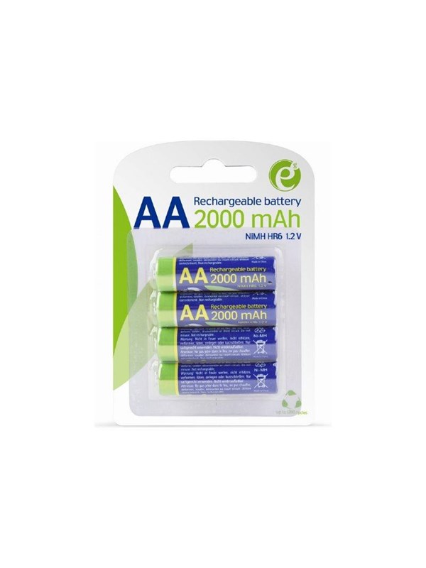 Gembird battery - rechargeable - 4 x AA type - Alkaline