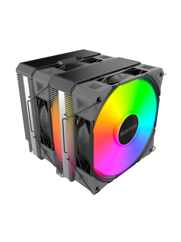 Montech NX600 - CPU luchtkoeler - Maximaal 34 dBA